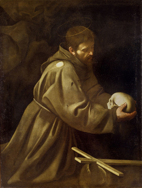 Молитва святого Франциска. Michelangelo Merisi da Caravaggio, 1606 г
