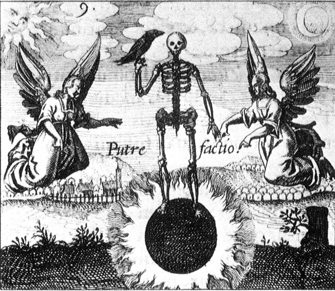 Нигредо. J.D. Mylius: Philosophia Reformata, 1622 г.