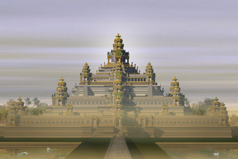 Baphuon temple (ок. 1060), reconstruction model