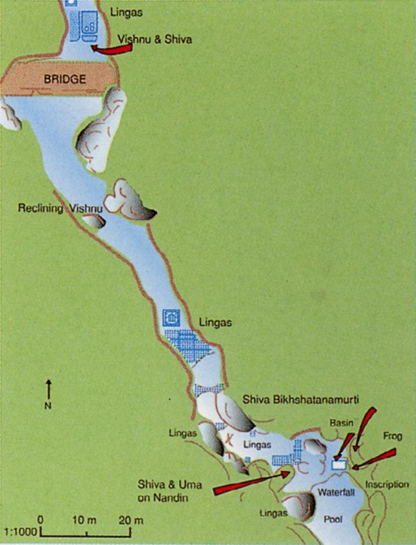 Схема комплекса реки «Тысячи Линг» Кбал Спиен