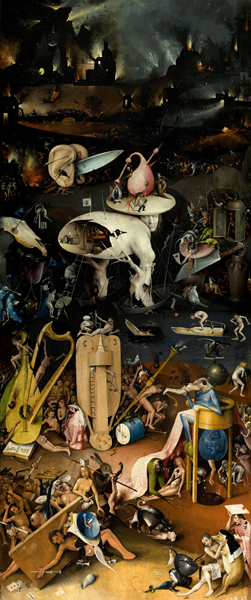 Садом радостей земных. Фрагмент триптиха. Jheronimus Bosch, 1500–1510 гг.